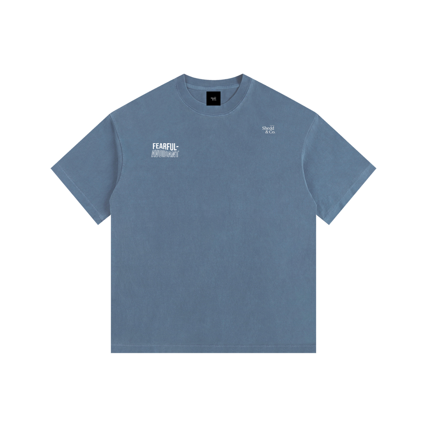 Shedd & Co. Fearful Avoidant Vintage Washed Oversized Cotton T-Shirt
