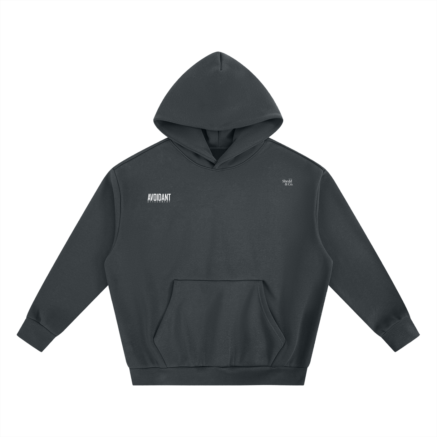 Shedd & Co. Avoidant Attachment Essential Heavyweight Boxy Fleece Hoodie