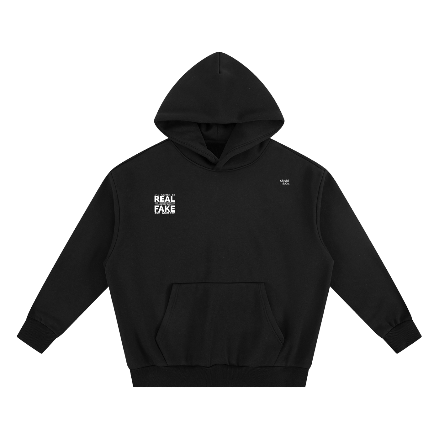Shedd & Co. Real And Misunderstood Essential Heavyweight Boxy Fleece Hoodie