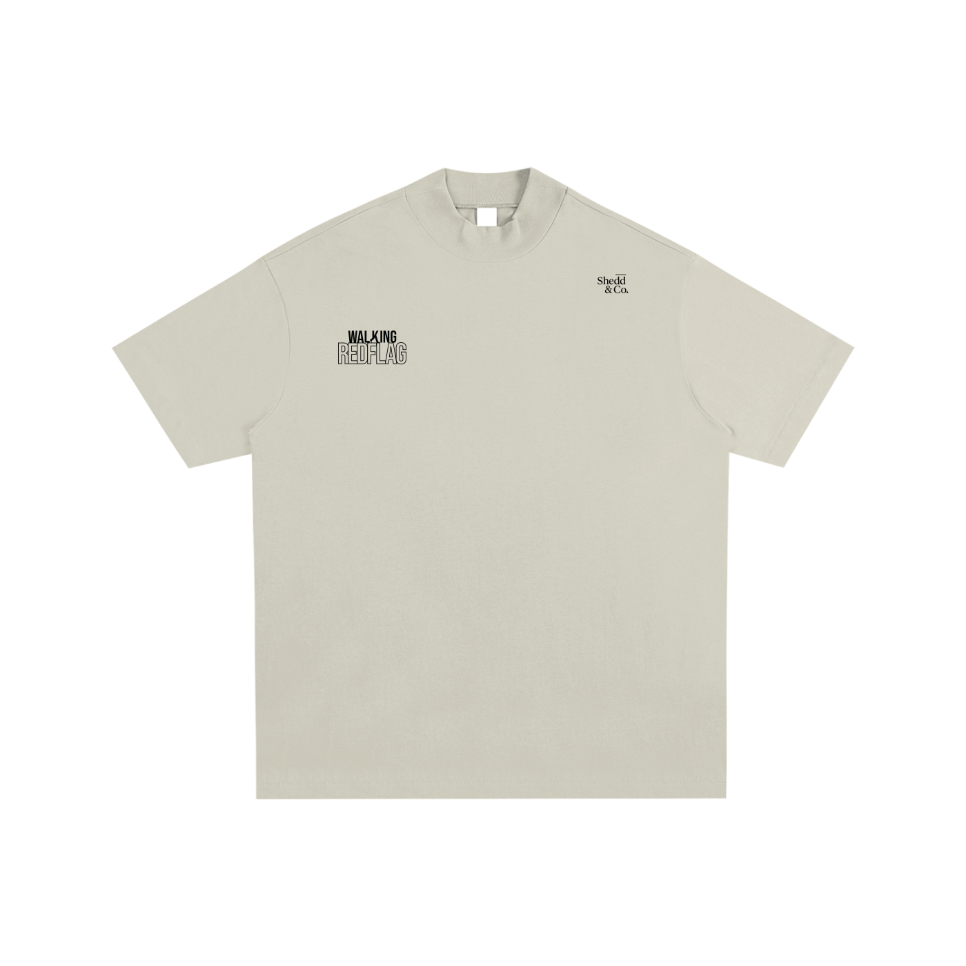 Shedd & Co. Walking Red-flag Essential Cotton T-Shirt