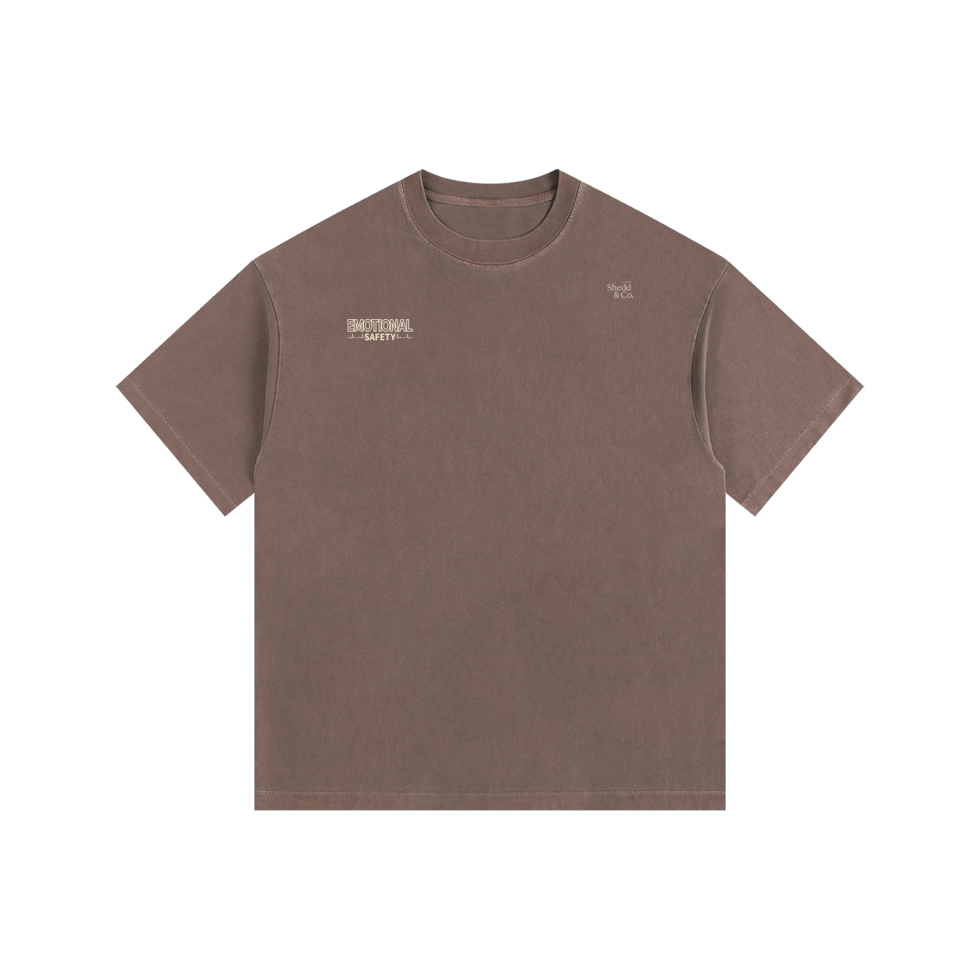 Shedd & Co. Emotional Safety Vintage Washed Oversized Cotton T-Shirt