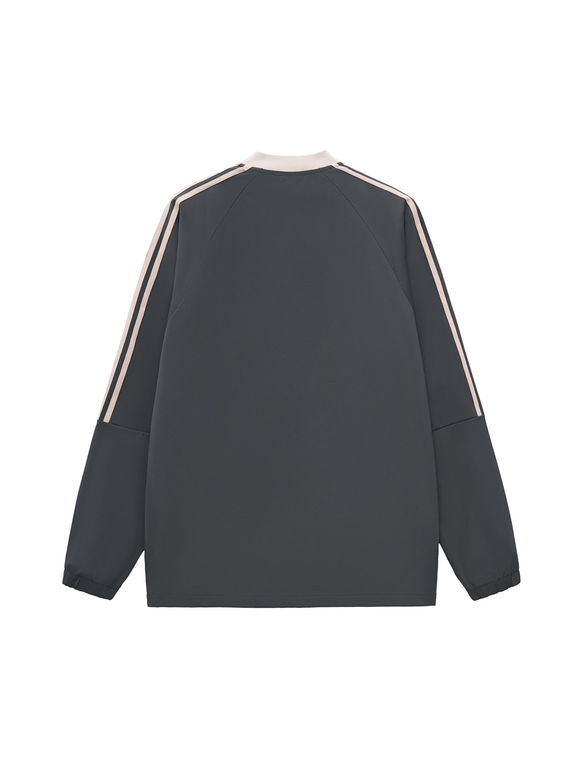 Unisex T-Shirt,Color-Block V-Neck,Casual Long Sleeve,Everyday Wear,Preppy Style,Sporty Fashion,Loose Fit Tee,Layering Tee,Shedd & Co Essentials,Minimalist Streetwear